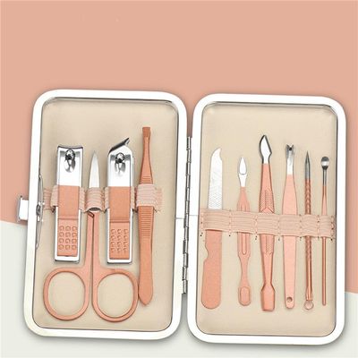 7/8/10/16/18pcs Nail Clipper Set Stainless Steel Manicure Tool Ear Pick Dead Skin Scissors Beauty Tools Set,10pcs