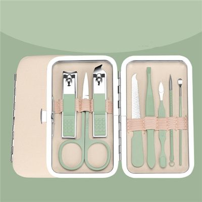 7/8/10/16/18pcs Nail Clipper Set Stainless Steel Manicure Tool Ear Pick Dead Skin Scissors Beauty Tools Set,8pcs3