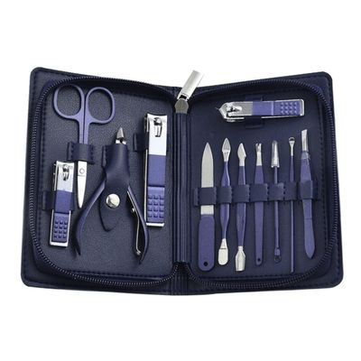 4/7/10/12/15/18pcs Manicure Set Nail Clippers Travel Grooming Kits with Package,12piece Sets