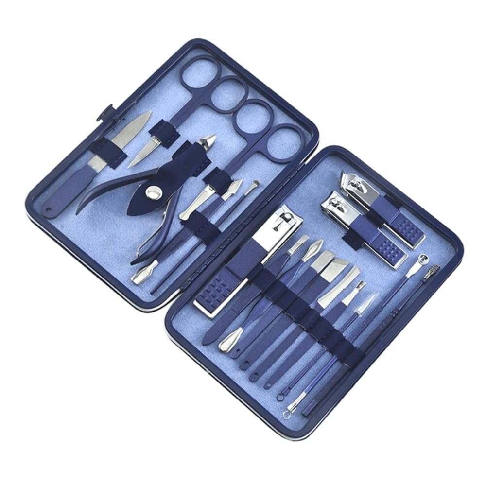 4/7/10/12/15/18pcs Manicure Set Nail Clippers Travel Grooming Kits with Package,18 Sets
