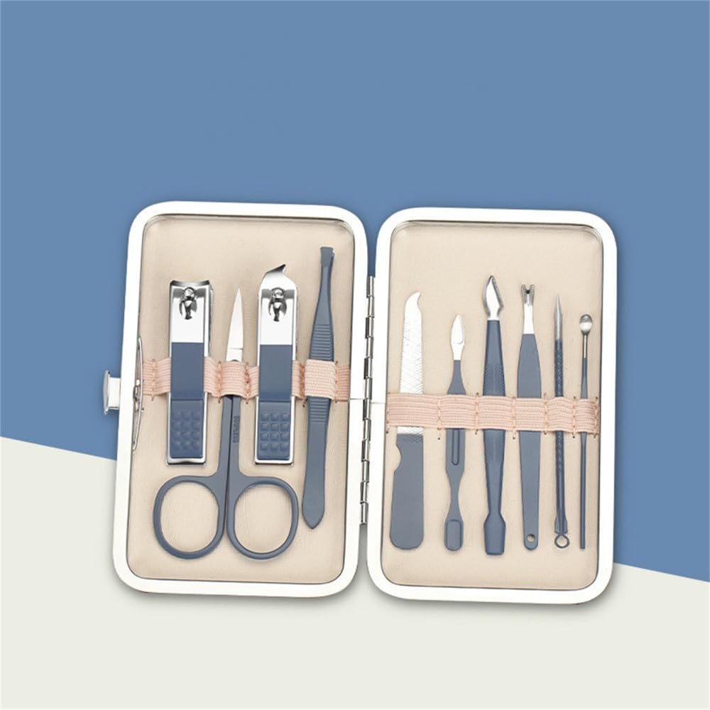 7/8/10/16/18pcs Nail Clipper Set Stainless Steel Manicure Tool Ear Pick Dead Skin Scissors Beauty Tools Set,10pcs2