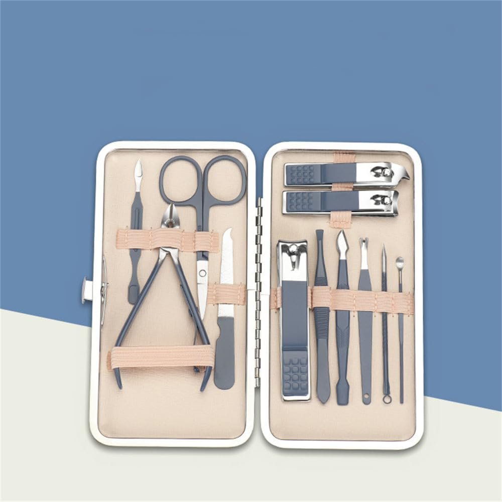 7/8/10/16/18pcs Nail Clipper Set Stainless Steel Manicure Tool Ear Pick Dead Skin Scissors Beauty Tools Set,12pcs2