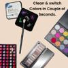 ALAZCO 2pk Instant Removal Cleaner Sponge FAST Clean Makeup Brushes Powder NO Water No Drying Time Brush Cleaner - Switch Eyeshadow Brush Color Blush Instantly Party Festival Halloween -TSA Approved view 2