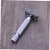 FOMIYES 2pcs Safety for Men Stainless Steel Textured Grip Professional Barbershop Home Use No Irritation Pattern view 2