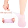 BASICGOLDYAO 4 Pairs Silicone Moisturizing Socks Women Foot Care Silicone Pedicure Socks Men Anti Slip Spa Gel Socks for Dry Cracked Feet (Multi) view 3