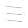 FOMIYES 3pcs Cuticle Spoon Pusher Remover Tool Stainless Steel Nail Cleaner for Men Women Dual- Design for Cuticle Care Portable Manicure for Home Travel view 1