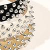 BaBakiak Punk Studded Headband, Rock Roll Hair Band, Spike Hair Clips for Halloween Cosplay Party (Black) view 3