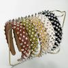 BaBakiak Punk Studded Headband, Rock Roll Hair Band, Spike Hair Clips for Halloween Cosplay Party (Black) view 4
