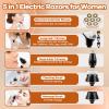 Electric Razor for Women, 7D Facial Hair Removal, 5-in-1 Wet/Dry Bikini Trimmer, Electric Shaver for Women, Rechargeable Face Shaver for Arms Legs Armpit Pubic Area, Painless Womens Grooming Kit view 3