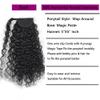 Kiss darling LASHES Ponytail Extension Human Hair Water Wave Ponytail with Magic Paste Warp Around Wet & Wavy Curly Remy Hair Clip in Ponytail for Women 26inch 200g Natural Black 1b view 3