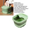 Foot Bath Basin, Foldable Foot Soak Tub,Household Foldable Foot Bath Soak Tub, Travel Portable Foot Bath Basin for Soaking Feet (Green) view 3