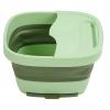 Foot Bath Basin, Foldable Foot Soak Tub,Household Foldable Foot Bath Soak Tub, Travel Portable Foot Bath Basin for Soaking Feet (Green) view 4