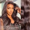 SISgrace Chocolate Brown Lace Front Wigs Synthetic Body Wave Wear and Go 13x4x1 T-part Lace 28 Inch Pre-Plucked with Baby Hair HD Glueless Lace Front Wig for Women view 3