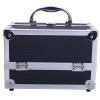 Ynredee Makeup Train Case,Makeup Cosmetic Case Organizer with Mirror,Portable Artist Storage Bag with Adjustable Dividers for Cosmetics Makeup Brushes Toiletry Jewelry Digital Accessories (Black) view 1