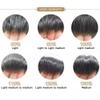 Toupee For Men French Lace Mens Toupee Real Human Hair Replacement System Soft Lace With Skin PU Hairpieces For Men Hair Prosthesis Units Patch Wigs 7"x9" #320 Dark Brown Mixed 20% Gray view 4