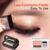 Perfect Dual Color Eyeshadow - Two Tone Lazy Makeup, Portable, Highly Pigmented, Exquisite Glitters, Waterproof, Long-Lasting (#01+#02+#04) view 2