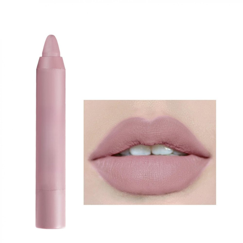 Agrifilm Matte Velvet Lipstick Lip Crayon Nourishing Non-Stick Cup Lip Stain Lip Gloss,Long-lasting Waterproof Lip Stick Lip Makeup for Women (1)