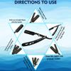 YNR England Shaving Product Straight Cut Throat Razor Professional Barber Manual Folding Mustache Beard Shaving Razors for Men Black view 3