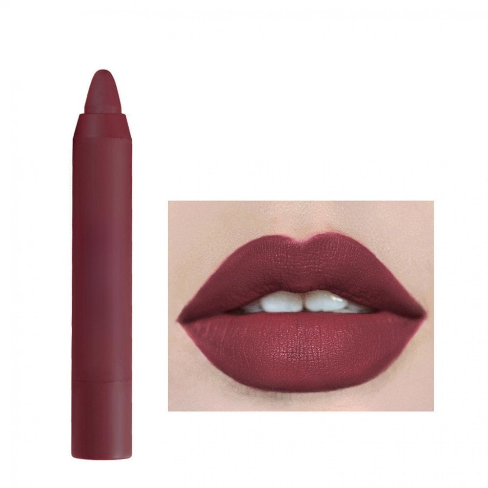 Agrifilm Matte Velvet Lipstick Lip Crayon Nourishing Non-Stick Cup Lip Stain Lip Gloss,Long-lasting Waterproof Lip Stick Lip Makeup for Women (11)
