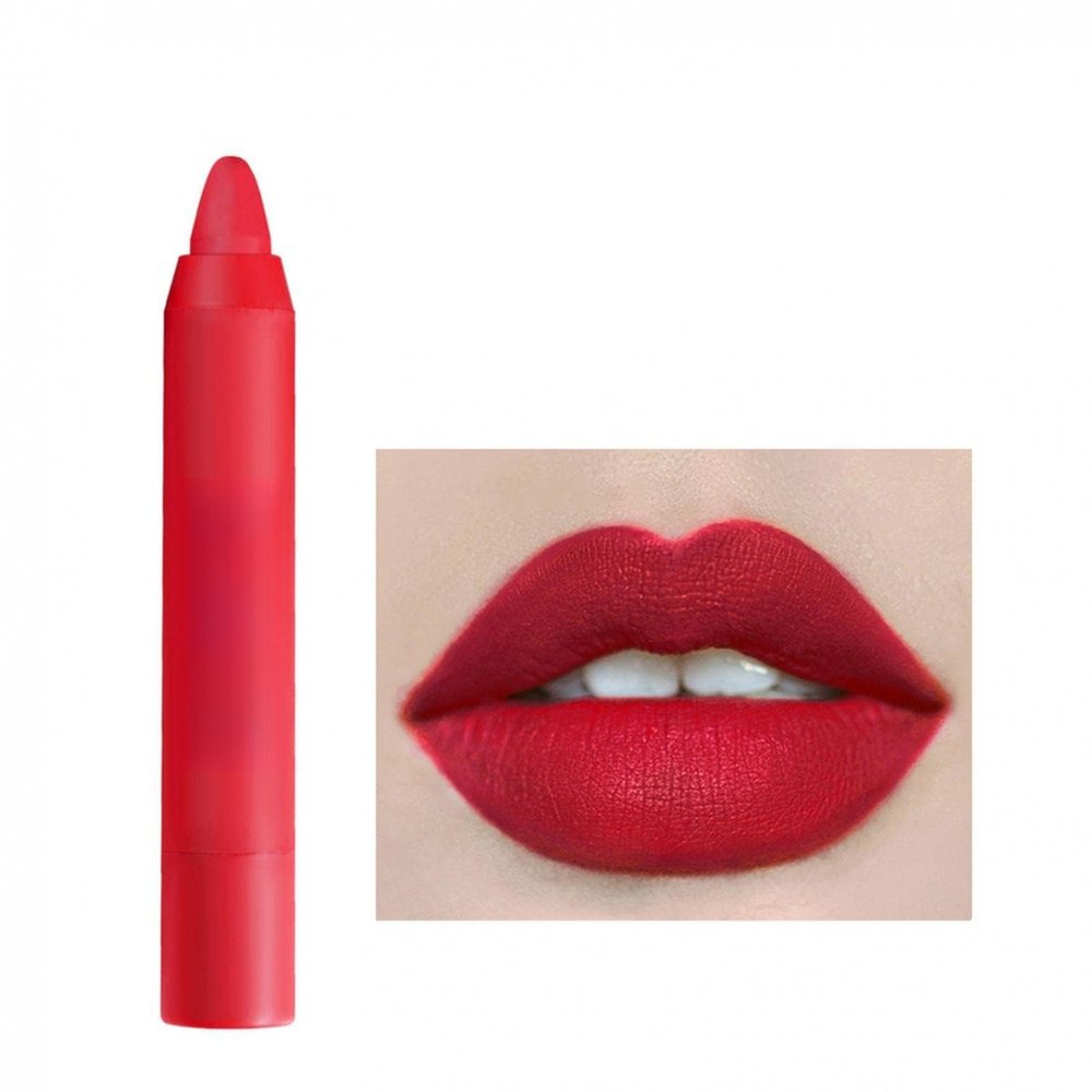 Agrifilm Matte Velvet Lipstick Lip Crayon Nourishing Non-Stick Cup Lip Stain Lip Gloss,Long-lasting Waterproof Lip Stick Lip Makeup for Women (8)