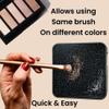 ALAZCO 1pk Instant Removal Cleaner Sponge FAST Clean Makeup Brushes Powder NO Water No Drying Time Brush Cleaner - Switch Eyeshadow Brush Color Blush Instantly Party Festival Halloween -TSA Approved view 3