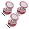 POPETPOP 3pcs Empty Makeup Eyeshadow Palette Lipstick Box Organizer with Mirror view 1