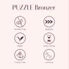 Puzzle Bronzer | Single Pan, Magnetic, Powder, Blendable, Buildable, Long Lasting, Clean, Vegan, Cruelty-Free, Paraben-Free, Eco-friendly, High Pigment Color (Sunrise | Tawny Gold) view 4
