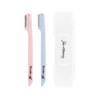 The Crme Shop Portable Precision Razors + Travel Case | Dermaplaning Tool for Face | Face Razors for Women | Stocking Stuffers for Women (Pack of 2) view 1