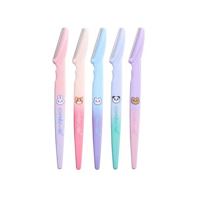 The Crme Shop Fuzzy Friends Dermaplane Razors | Dermaplaning Tool for Face | Face Razors for Women | Stocking Stuffers for Women (Pack of 5)