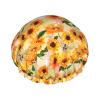 Beautiful Sunflower Print Double Layer Waterproof Shower Cap, Suitable For All Hair Lengths (10.6 X 4.3 Inches) view 1