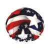 American Flag Stars Stripes Print Double Layer Waterproof Shower Cap, Suitable For All Hair Lengths (10.6 X 4.3 Inches) view 1