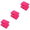 FOMIYES 6pcs Portable Organizer Bag Small Storage Pouch for Travel and Home Use Protects Bottles from Damage and Sunlight Thick Felt Material Rose Red view 1