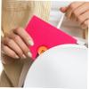 FOMIYES 6pcs Portable Organizer Bag Small Storage Pouch for Travel and Home Use Protects Bottles from Damage and Sunlight Thick Felt Material Rose Red view 2