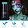 MEICOLY Teal Face Body Paint Stick(1.06 Oz),Cream Blendable Full Body Paint Stick,Peacock Face Paint,Sweatproof Waterproof Face Body Paint Makeup Based Stick for Halloween Special Effects SFX Cosplay view 2