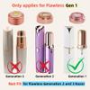 Facial Hair Remover Replacement Heads - Gen 1 Compatible with Finishing Touch Flawless Hair Remover Tool for Women Easy Facial Hair Removal (Generation 1 Single Halo, 2 Pack) view 2