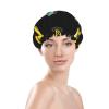 BREAUX Cartoon Heavy Machinery Truck Print Double Layer Waterproof Shower Cap, Suitable For All Hair Lengths (10.6 X 4.3 Inches) view 3