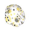 Animal Cartoon Owls Cute Print Double Layer Waterproof Shower Cap, Suitable For All Hair Lengths (10.6 X 4.3 Inches) view 2