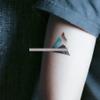 3 Pcs Of Waterproof Temporary Tattoo Stickers Iceberg Multi-Color Simple Arm Clavicle Wrist Men And Women Tattoo Sticker Fake Tattoo view 3