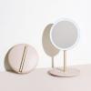 LED Makeup Mirror For Travel,Rechargeable, Folding, Illuminated Mirror,LED Lighted Travel Vanity Makeup Mirror,with Brightness Adjustable, Portable Folding Makeup Mirror, White Make-up mirror with LED view 1