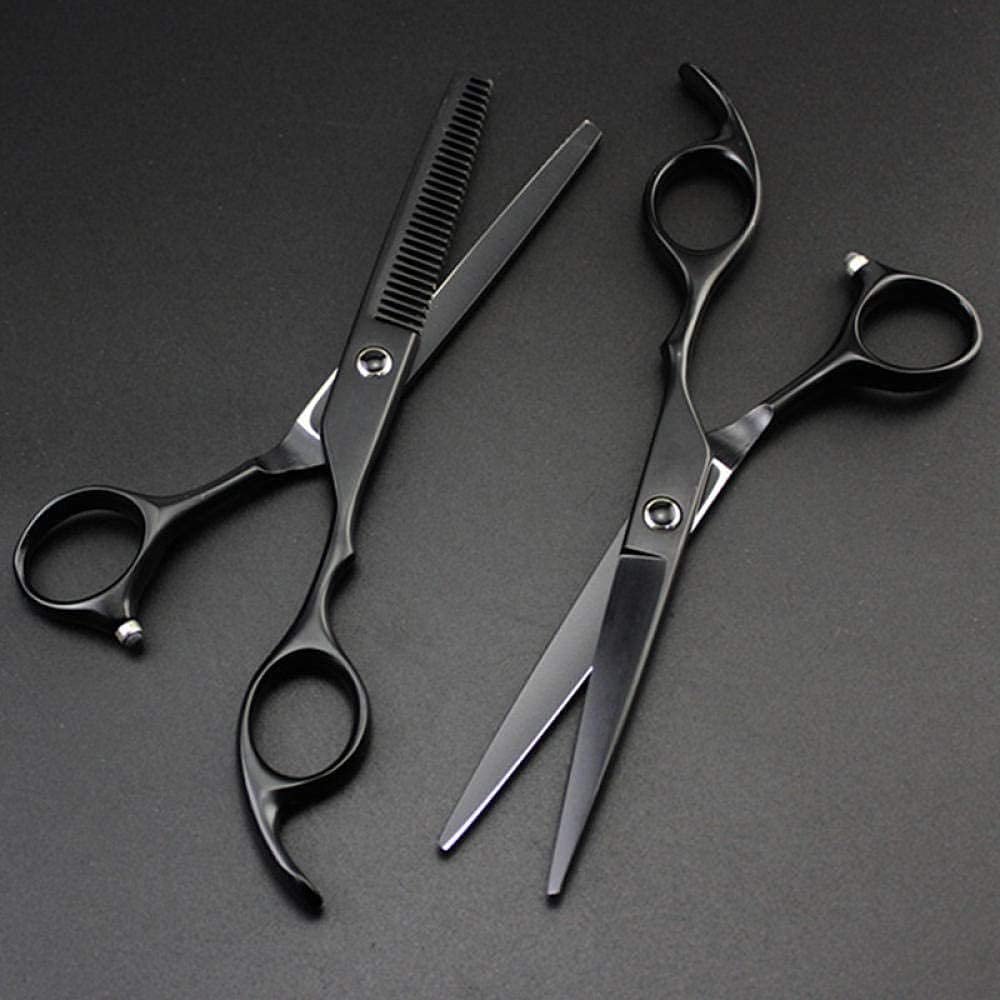 440c Black 6 Inch Hair Salon Scissors Cutting Barber Hair Scissors Thinning Shears Hairdressing Scissors