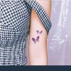 2 Pcs Of Sexy Butterfly Temporary Tattoo Stickers On Neck And Hand Waterproof Female Long-Lasting Fairy Animal Small Patterns Tattoo Sticker Fake Tattoo view 2