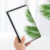 Desk Mirror, Pu Leather Portable Folding Desktop Makeup Mirror With Adjustable Stand For Personal Office Travelling,Table Mirror High Clear Stand Mirror, Compact Travel Mirror, Black Make-up mirror wi view 2