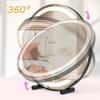 LYZFSY Large Makeup Vanity Mirror with Lights, with Smart Control Touch, 360 Rotation Dimmable 3 Mode Cosmetic Tabletop Mirror for Makeup Desk, for Dressing Table and Bedroom(Black,11.8in) view 4