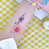 2 Pcs Of Colorful Fireworks Temporary Tattoo Stickers Small Fresh And Cute Girl'S Wrist And Shoulder Tattoo Sticker Fake Tattoo view 2