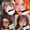 4 Halloween Temporary Tattoo Stickers For Adults With Cartoon Makeup Face Pumpkin Ghost Skull Waterproof And Long-Lasting Tattoo Sticker Fake Tattoo view 4