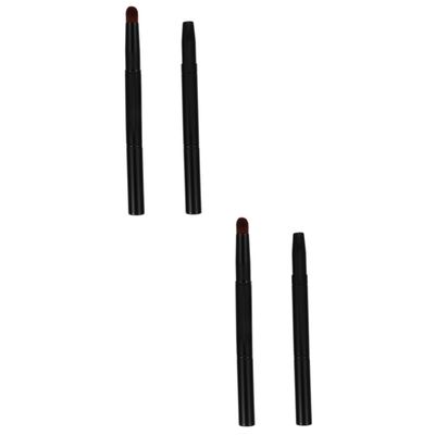 FOMIYES 4pcs Soft Eyebrow Brush for Makeup Angled Brush for Shaping Filling and Combining Brows
