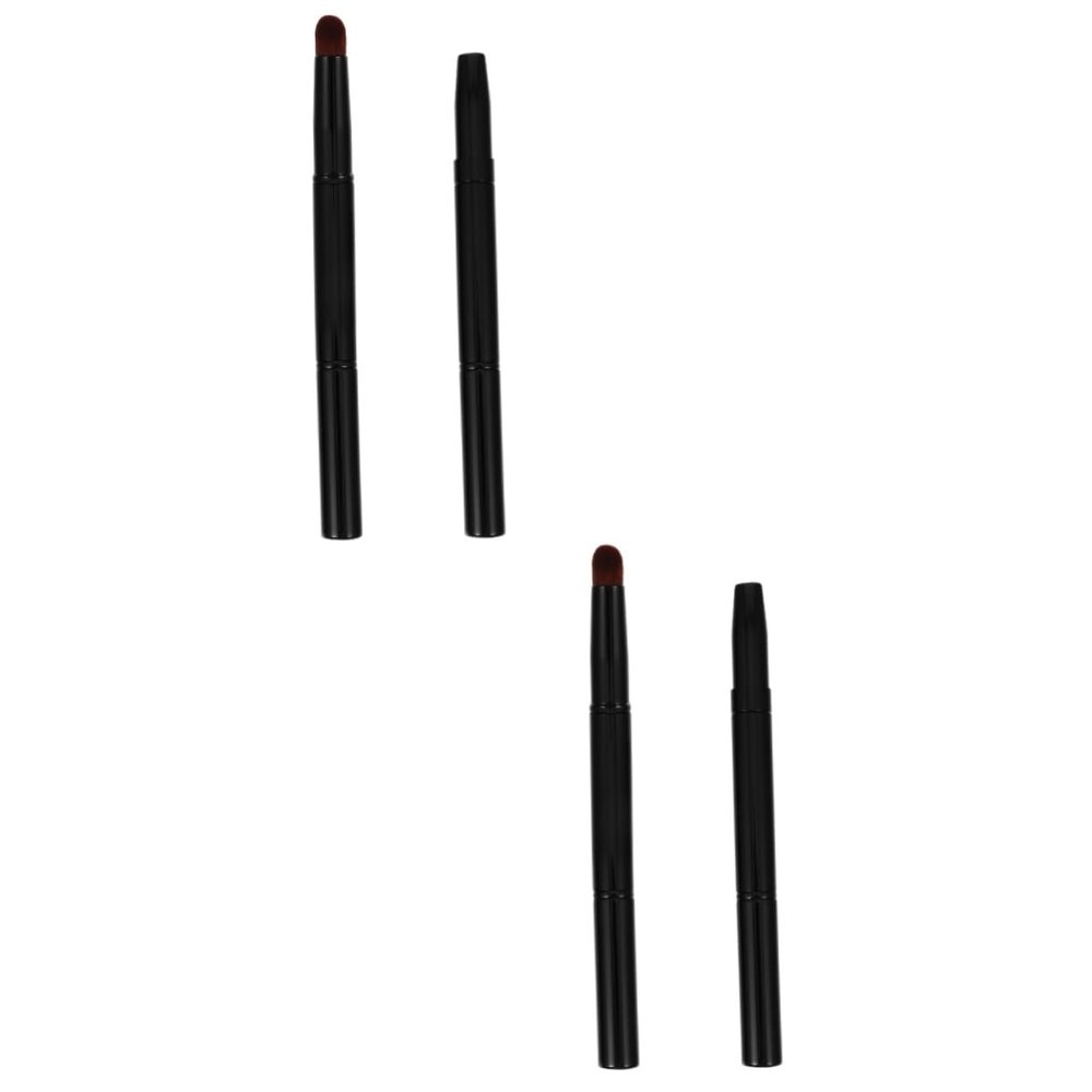 FOMIYES 4pcs Soft Eyebrow Brush for Makeup Angled Brush for Shaping Filling and Combining Brows