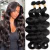 12A Human Hair Bundles 24 26 28Inch Body Wave Bundles Human Hair 100% Unprocessed Brazilian Virgin Hair 3 Bundles Human Hair Weft Weave Natural Black Color view 1