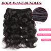 12A Human Hair Bundles 24 26 28Inch Body Wave Bundles Human Hair 100% Unprocessed Brazilian Virgin Hair 3 Bundles Human Hair Weft Weave Natural Black Color view 4