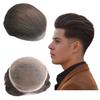 Toupee For Men Hair Pieces Soft Swiss Lace 10x8" Toupee Human Hair Replacement System for Men Hair Prosthesis Hair Patch Units Implant Natural Hair Pieces (#2 Dark Brown) view 1